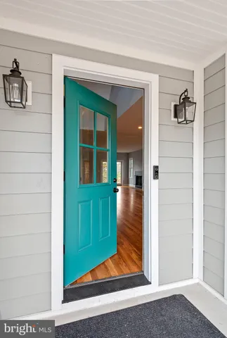 a view of front door of house