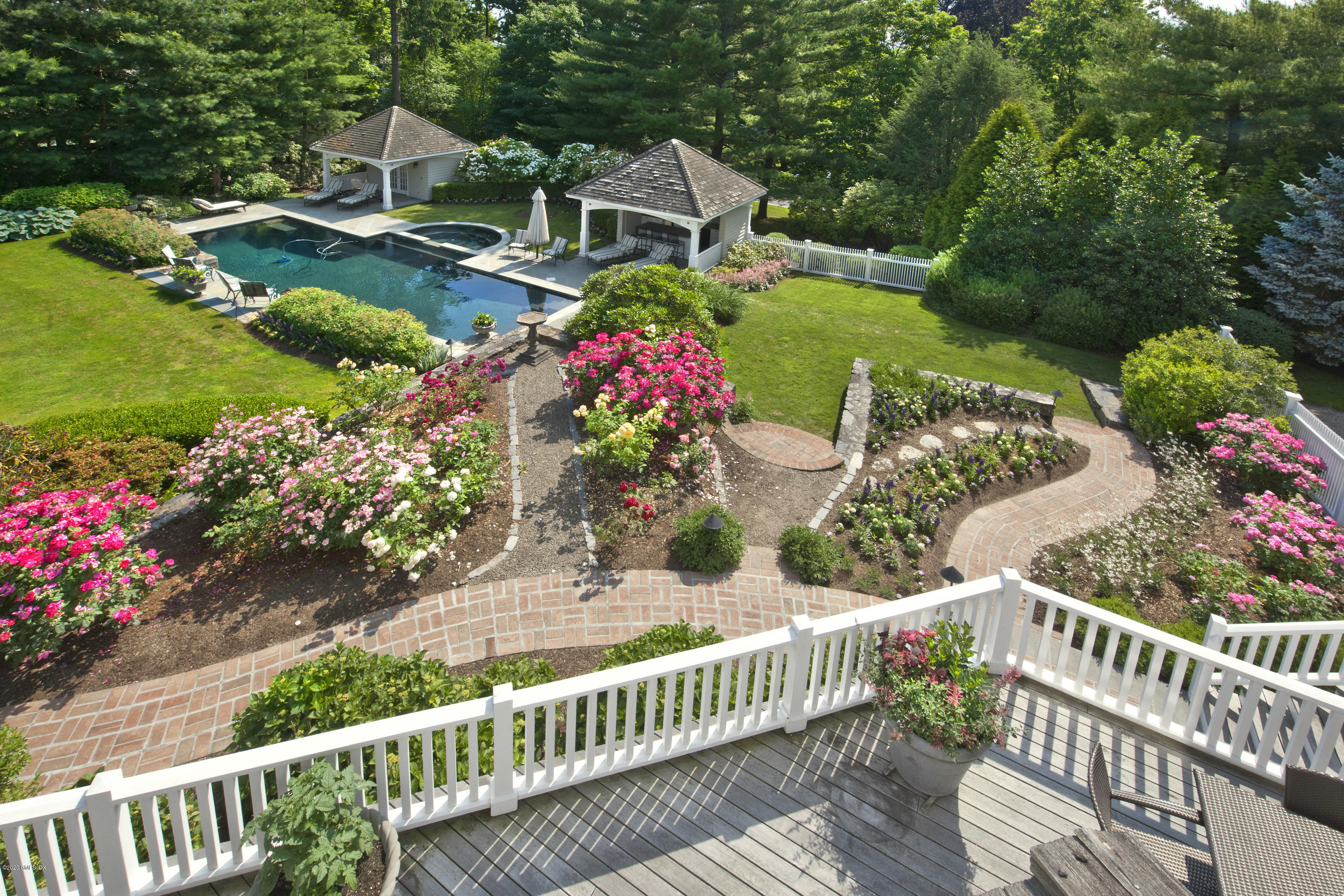 134 Otter Rock Drive Greenwich, CT 06830 - Photo 22 of 25 a view of a garden with flower plants