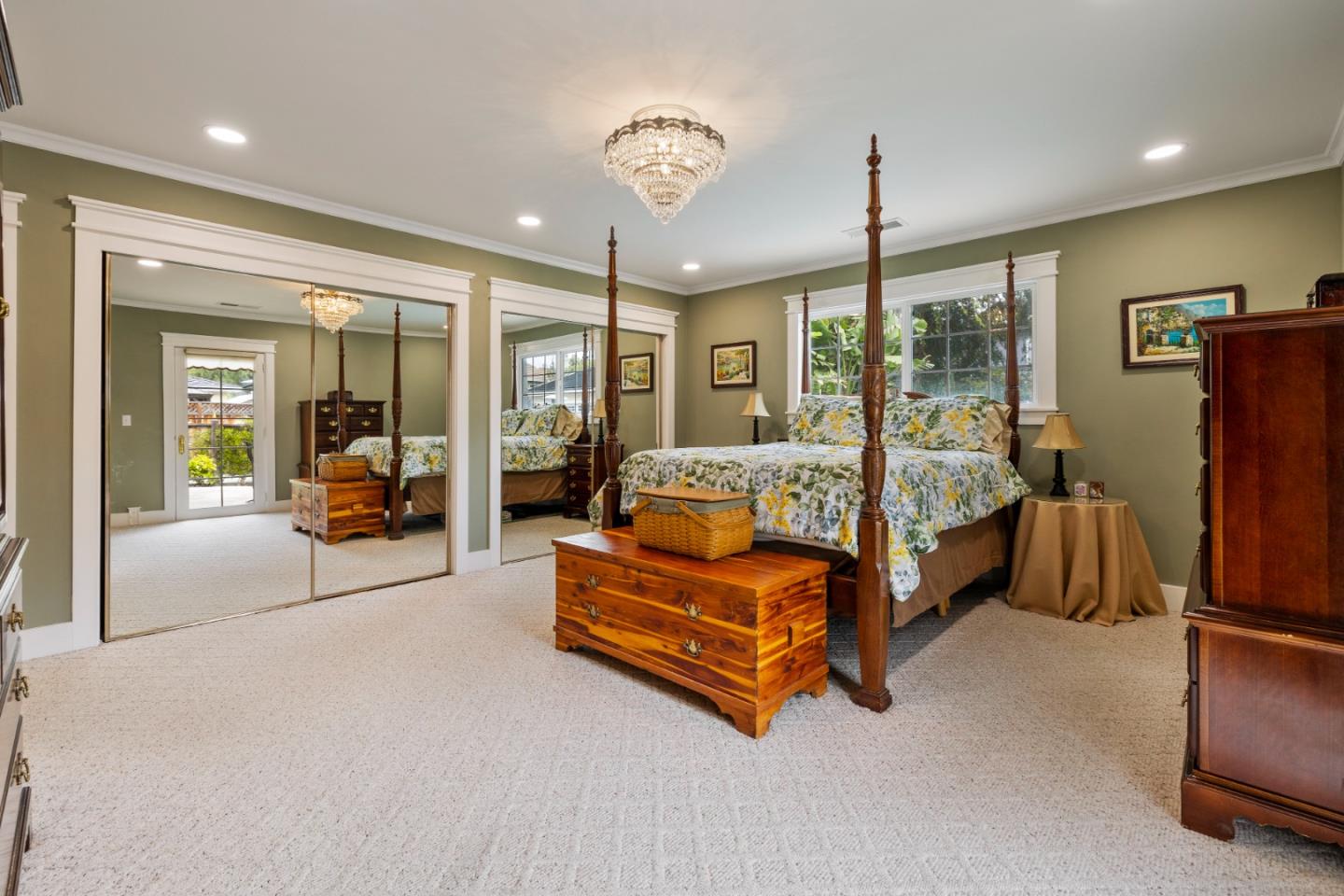 261 Cherry Lane Campbell, CA 95008 - Photo 14 of 49 a bedroom with furniture and large windows