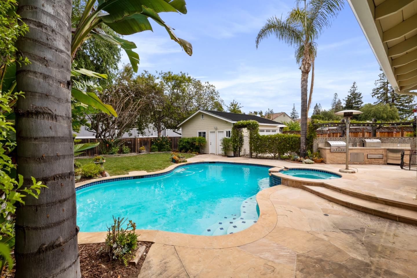 261 Cherry Lane Campbell, CA 95008 - Photo 29 of 49 a view of a house with swimming pool