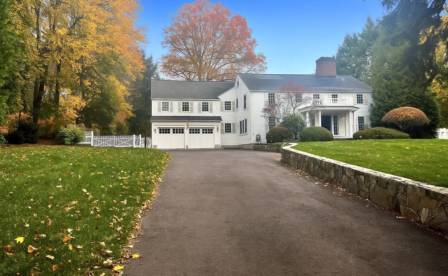 142 Brookside Road Darien, CT 06820 - Photo 1 of 18 a front view of a house with a yard