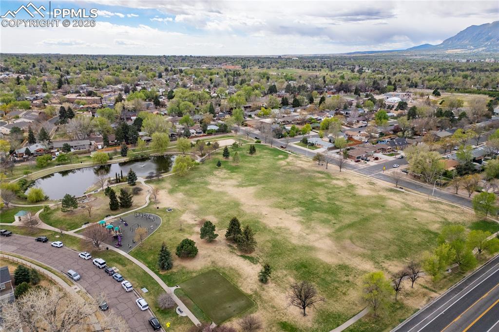 2818 Templeton Gap Road Colorado Springs, CO 80907 - Photo 23 of 27 an aerial view of residential houses with outdoor space