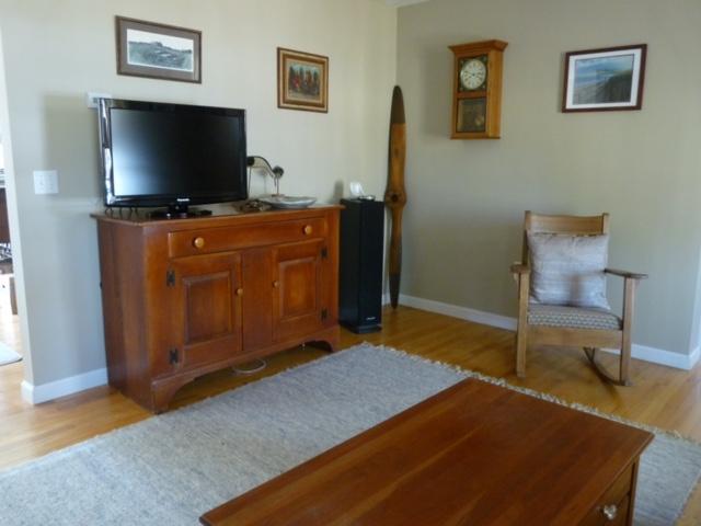 6 Farm Path Road Edgartown, MA 02539 - Photo 7 of 14 a bedroom with a bed and a flat screen tv