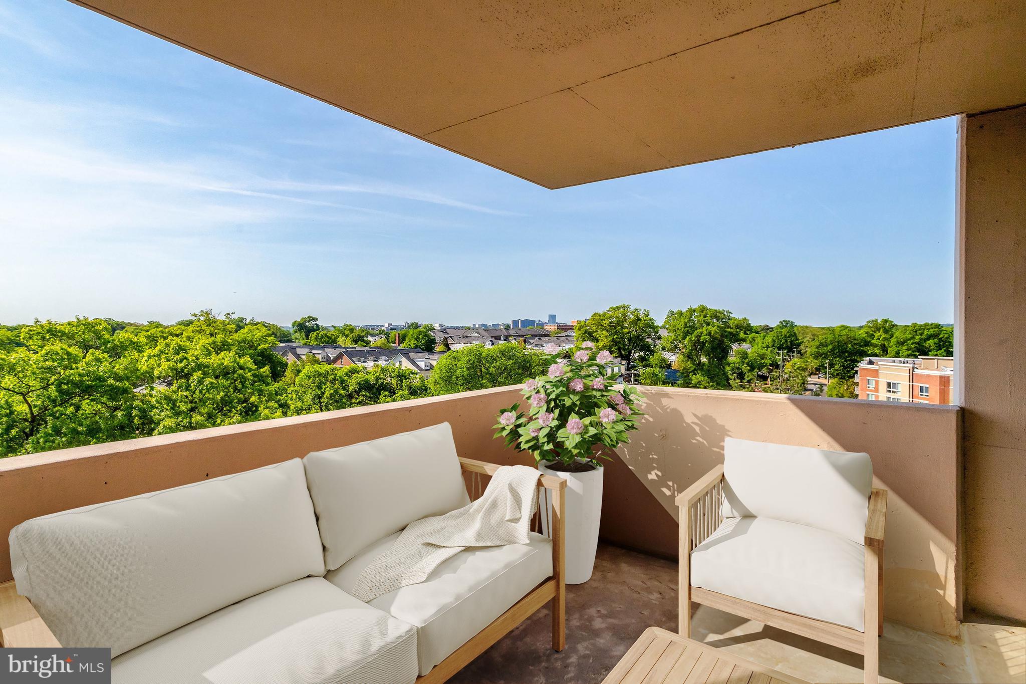 4141 North Henderson Road, Unit 606 Arlington, VA 22203 - Photo 3 of 39 Welcoming Balcony