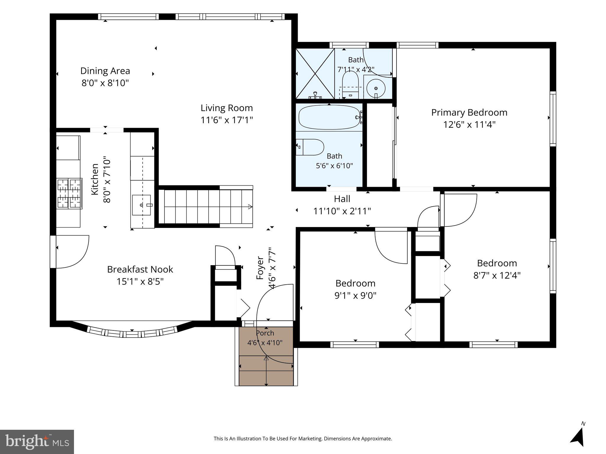 6426 Deepford Street Springfield, VA 22150 - Photo 30 of 32 Floorplan