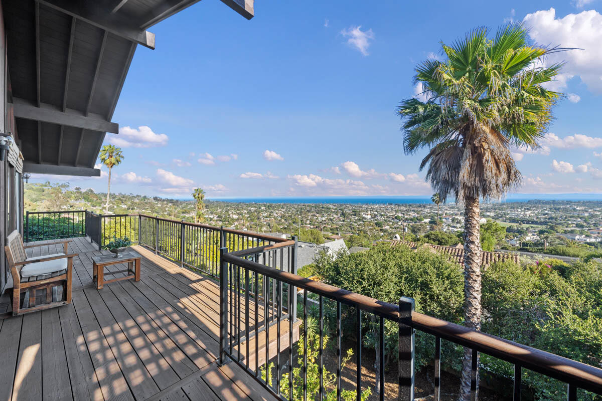 34 Rubio Road Santa Barbara, CA 93103 - Photo 4 of 10 a view of a balcony with wooden floor and outdoor space
