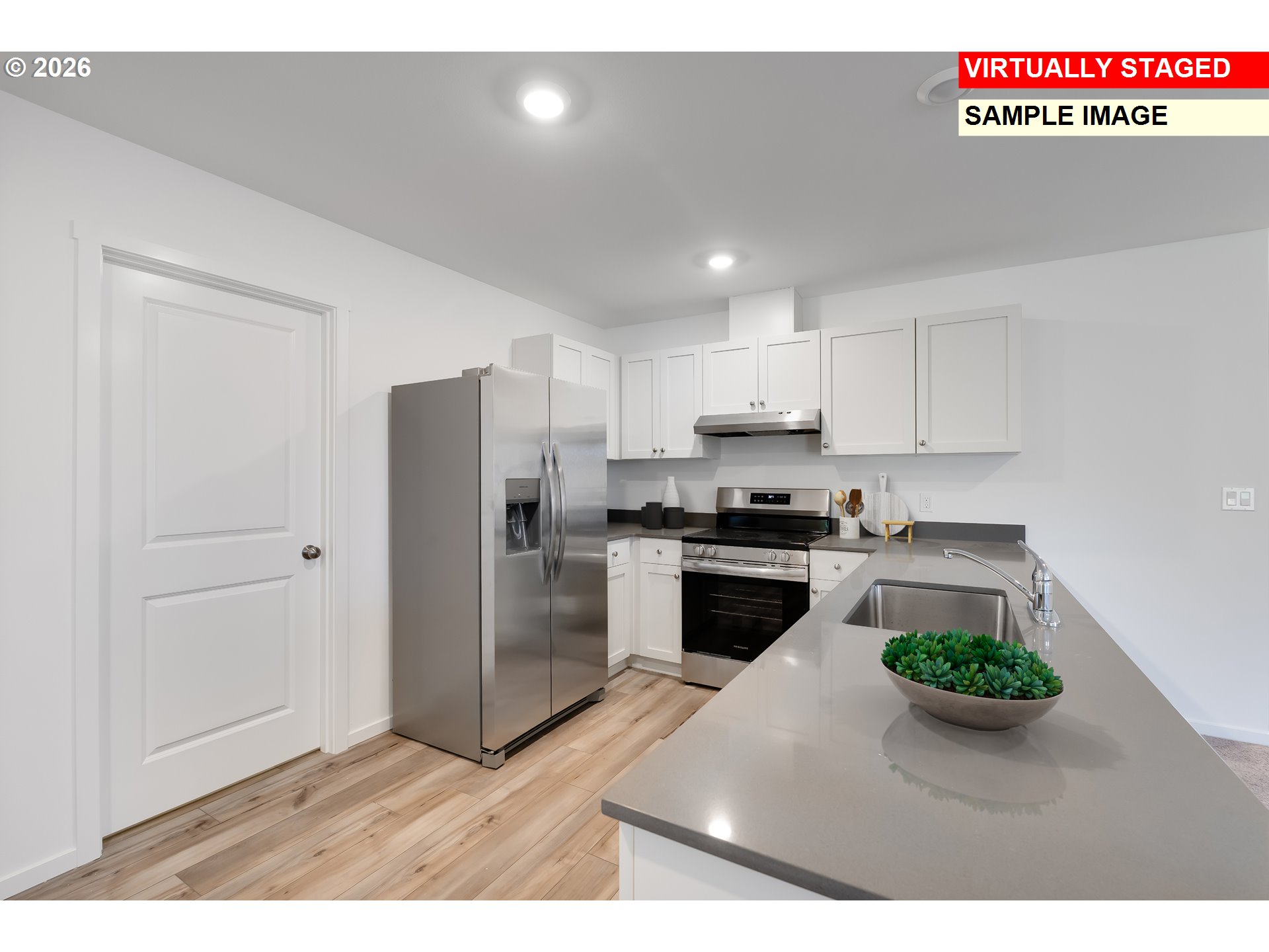 25255 Tanglewood Way Veneta, OR 97487 - Photo 8 of 47 a kitchen with a refrigerator and a stove