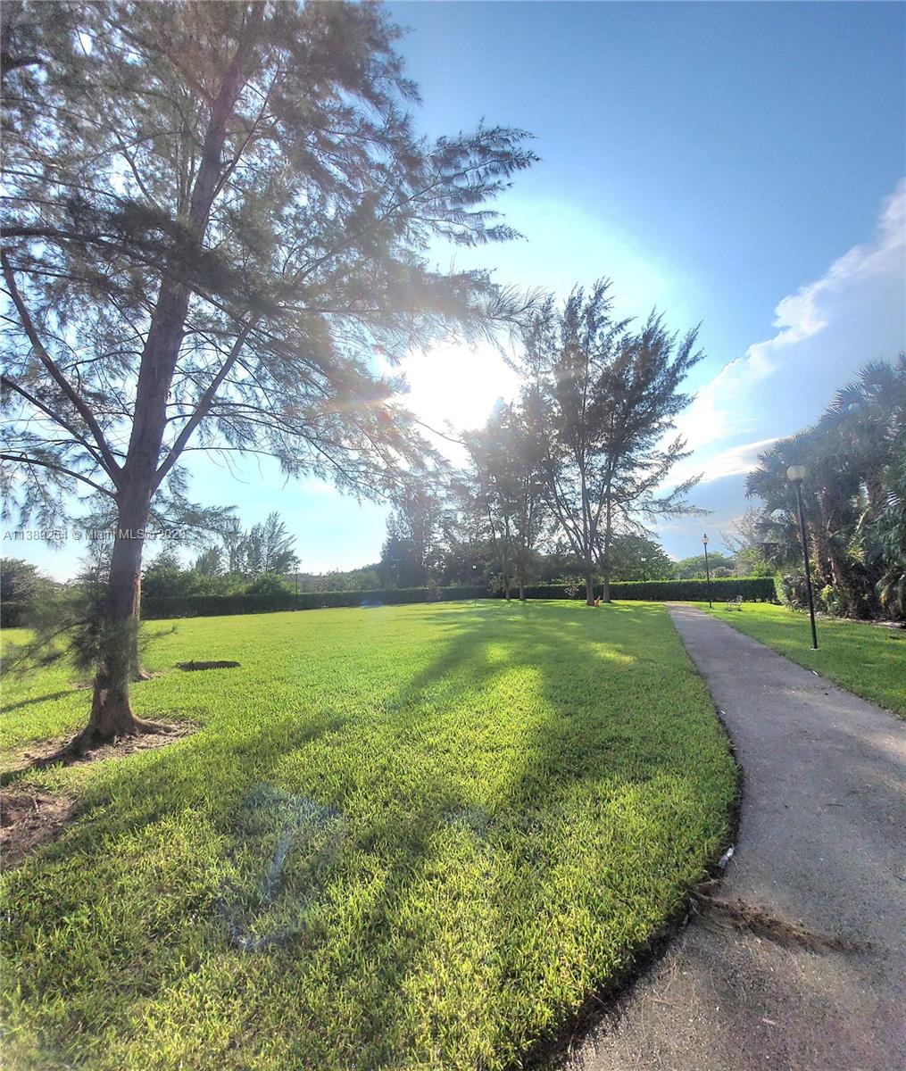 3490 Foxcroft Road, Unit B202 Miramar, FL 33025 - Photo 10 of 29 a view of a yard with a large trees