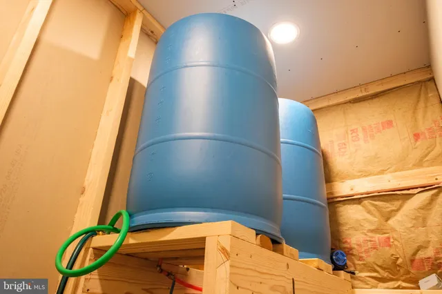 a close view of utility room