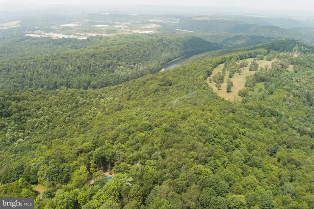 a view of a lake with a mountain