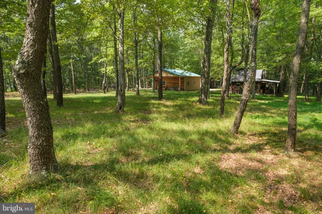 a view of a house with backyard