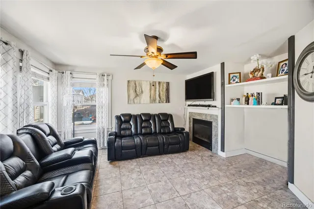 a view of entryway with livingroom and wooden floor