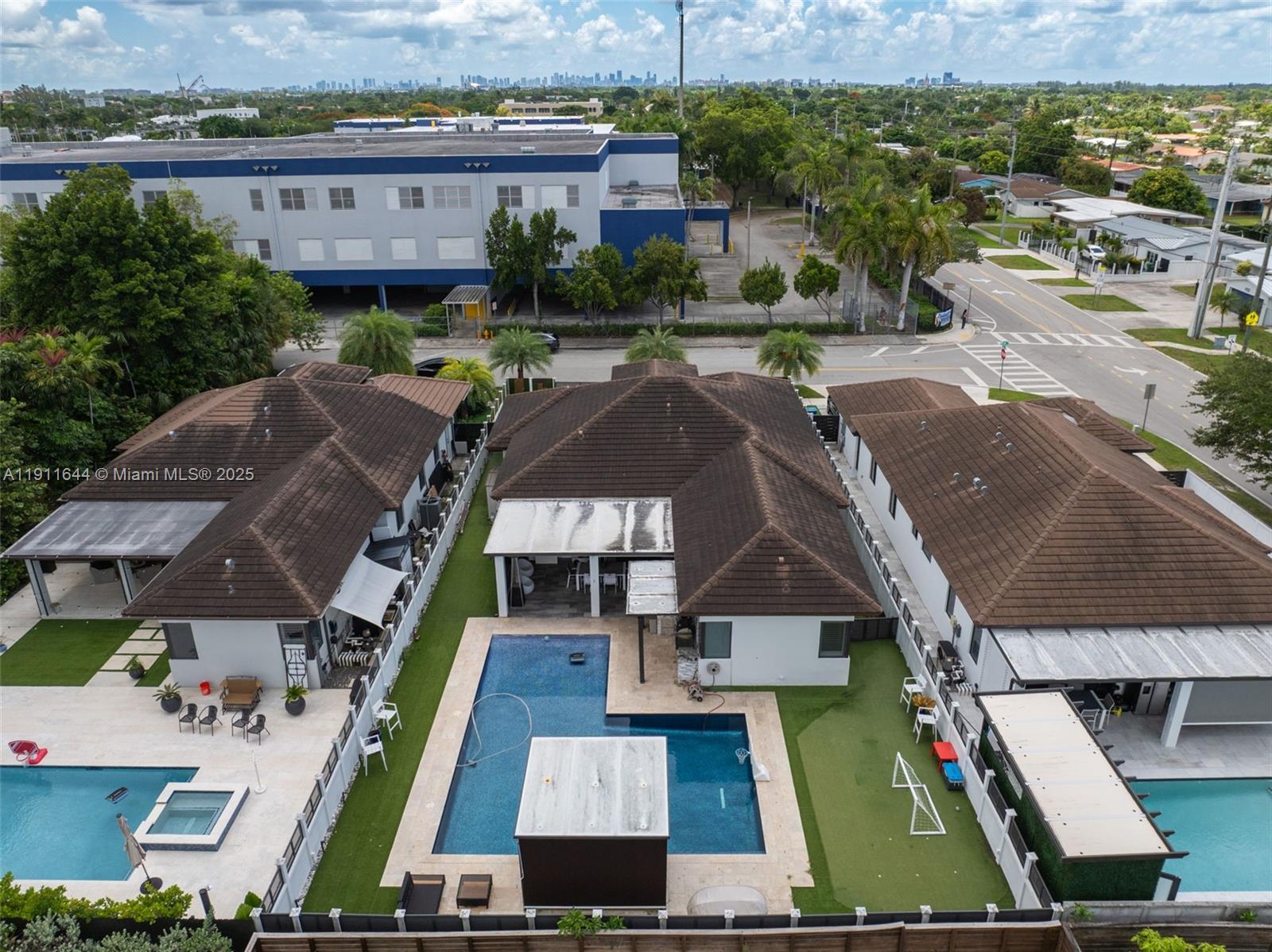1550 Southwest 89th Court Miami, FL 33174 - Photo 56 of 67 an aerial view of multiple houses with a yard