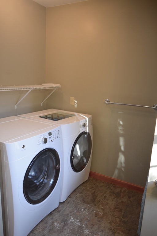 55 Baypath Road Warren, MA 01083 - Photo 17 of 25 a utility room with dryer and washer
