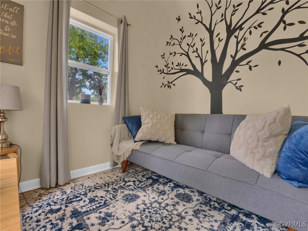 727 Eanes Road Kenbridge, VA 23944 - Photo 44 of 50 a living room with a couch and a window