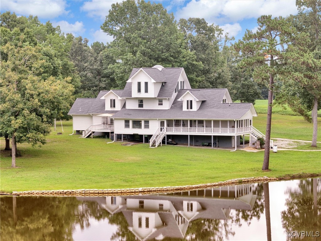 727 Eanes Road Kenbridge, VA 23944 - Photo 49 of 50 a view of a house with a ocean view