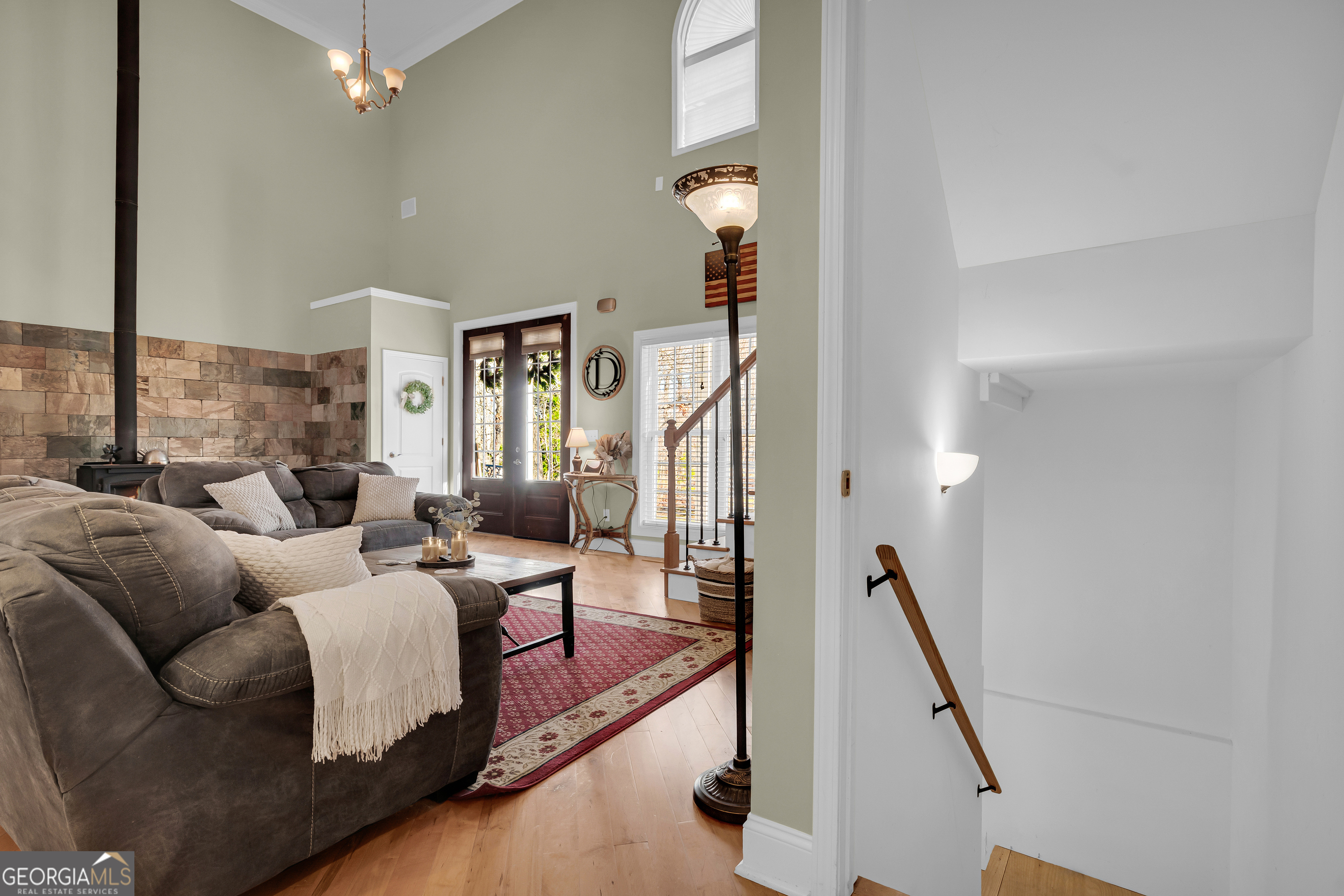 141 Shadow Walk Drive Mount Airy, GA 30563 - Photo 40 of 65 a living room with furniture and wooden floor