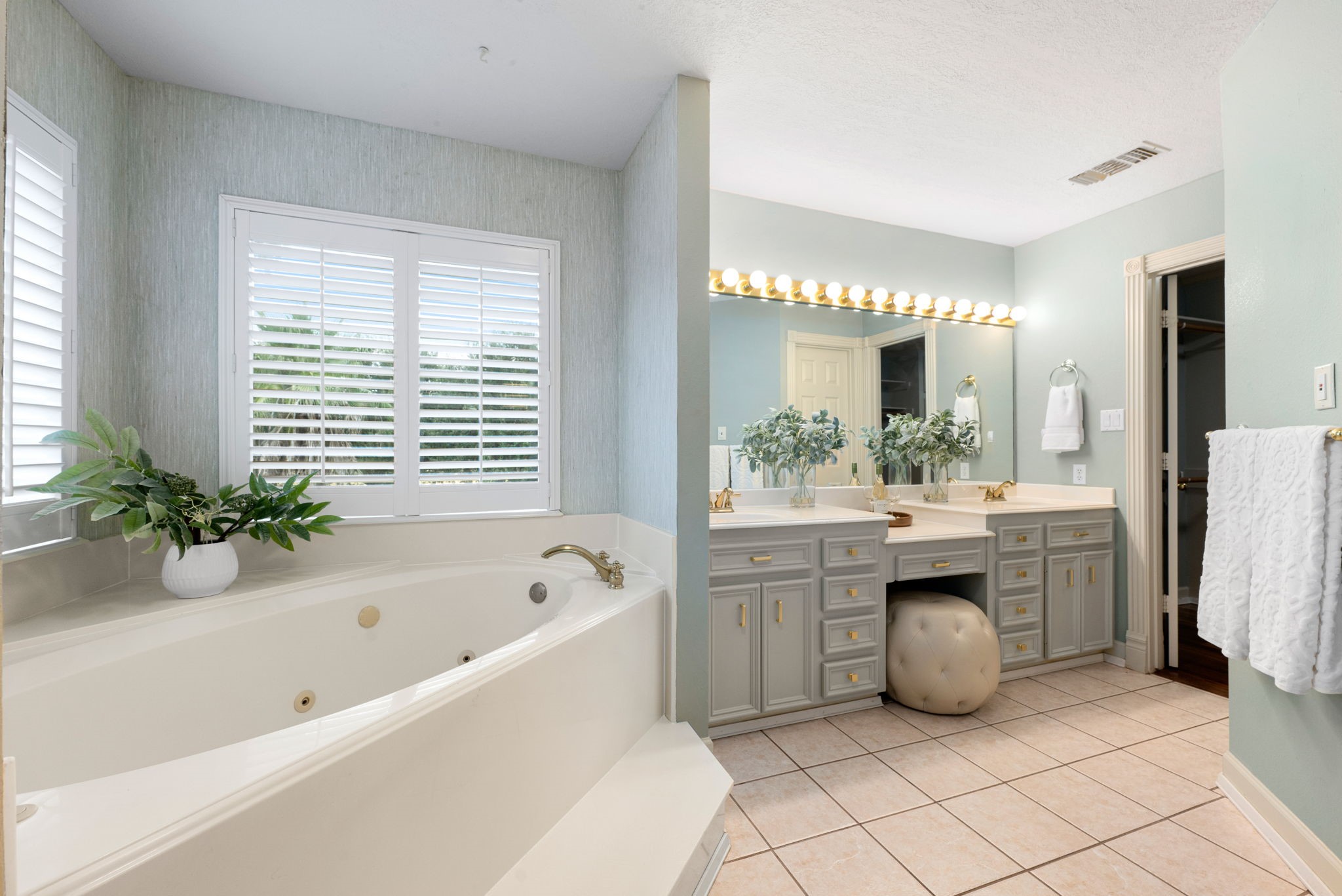 17207 Penick Road Waller, TX 77484 - Photo 21 of 37 a bathroom with a tub sink and mirror