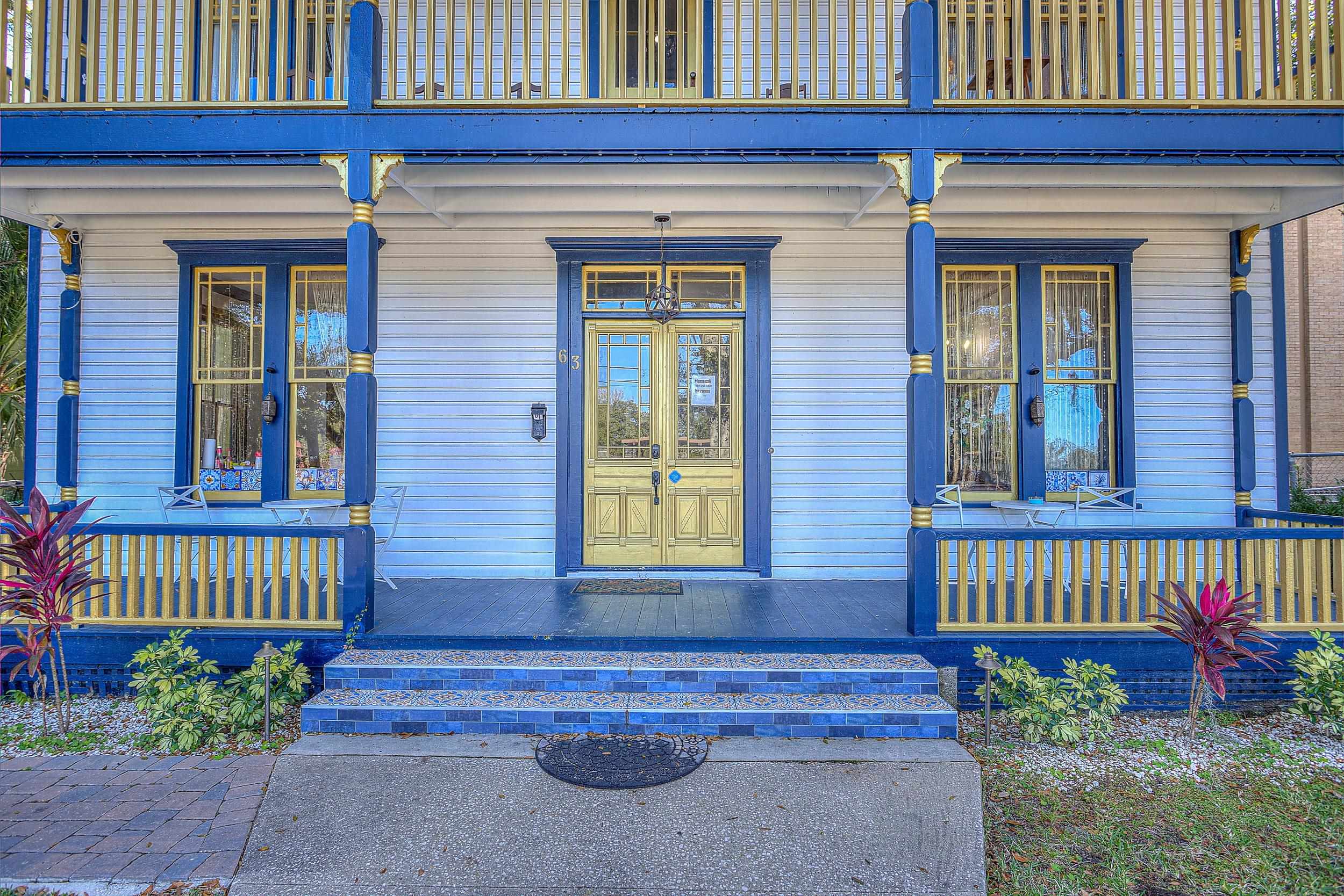 63 Orange Street St. Augustine, FL 32084 - Photo 6 of 74 a front view of a house