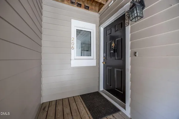a view of front door