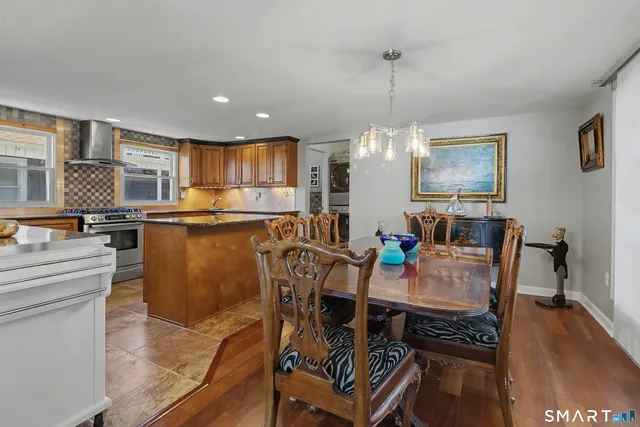 a kitchen with a stove and a sink