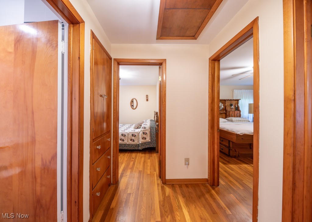 6652 Conley Road Ashtabula, OH 44004 - Photo 18 of 49 Hallway featuring hardwood floors