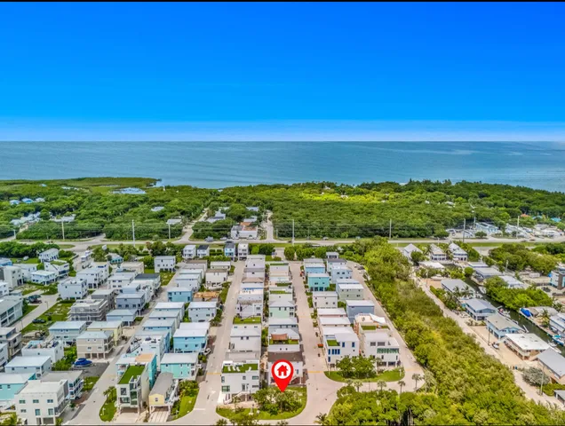 a view of city and ocean