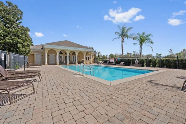 a view of a house with a swimming pool