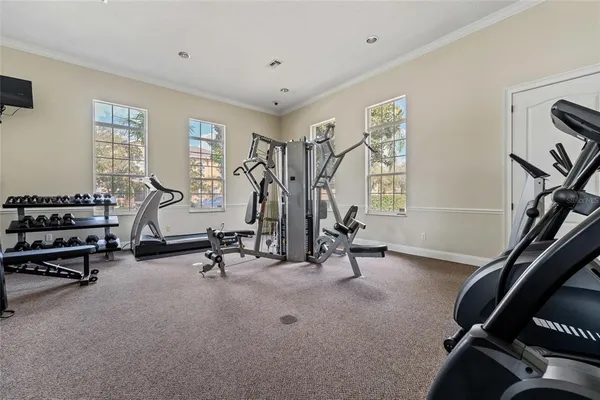 a view of a livingroom with furniture