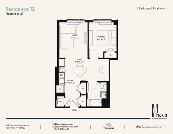 $4,175 | 1440 Amsterdam Avenue, Unit 1712 | Manhattanville