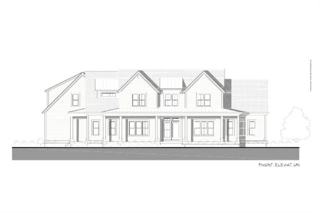 a black and white photo of a house