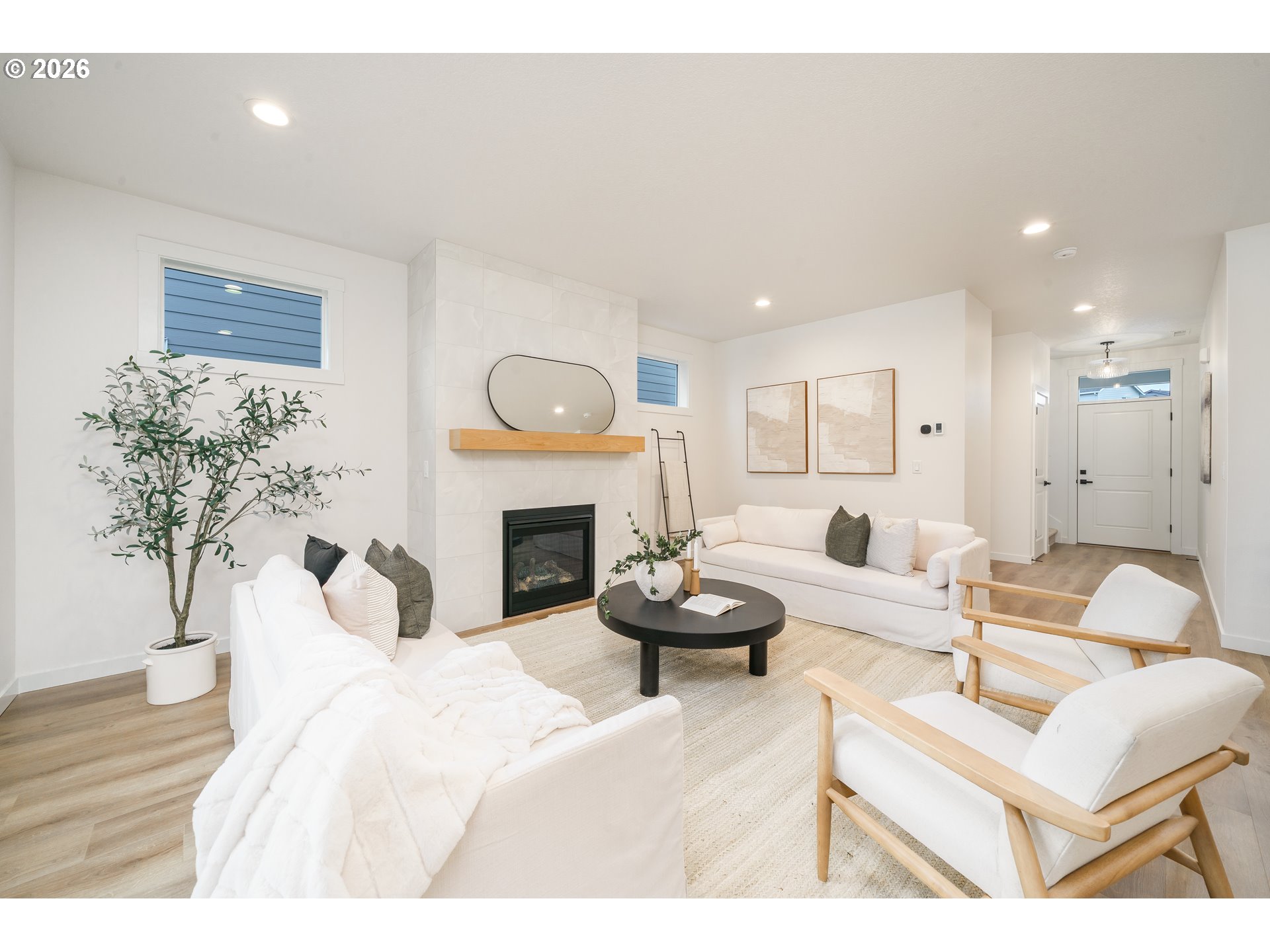 1908 Northwest 21st Circle Battle Ground, WA 98604 - Photo 8 of 40 a living room with furniture and a fireplace