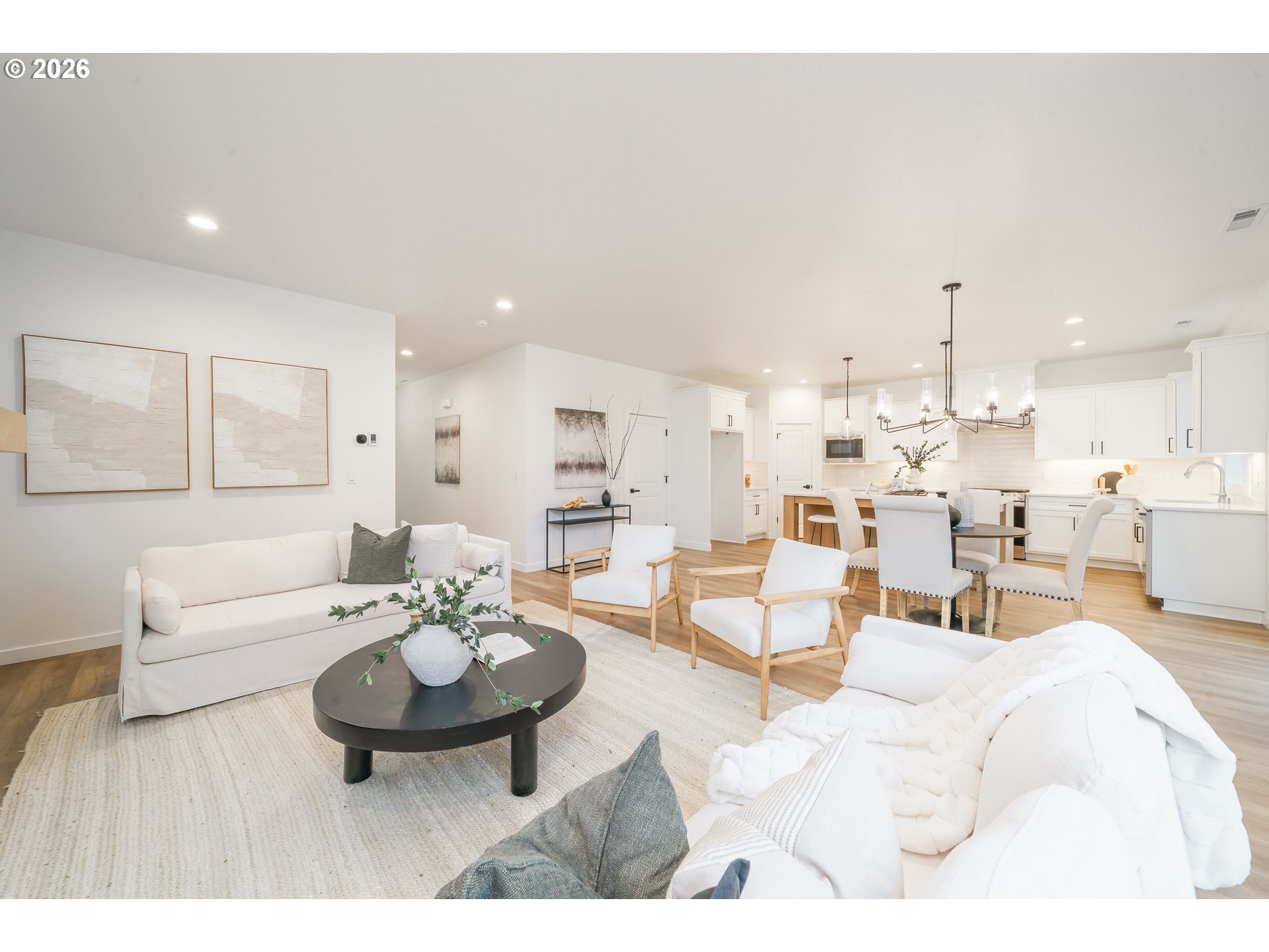 1908 Northwest 21st Circle Battle Ground, WA 98604 - Photo 9 of 40 a living room with furniture kitchen and a dining table