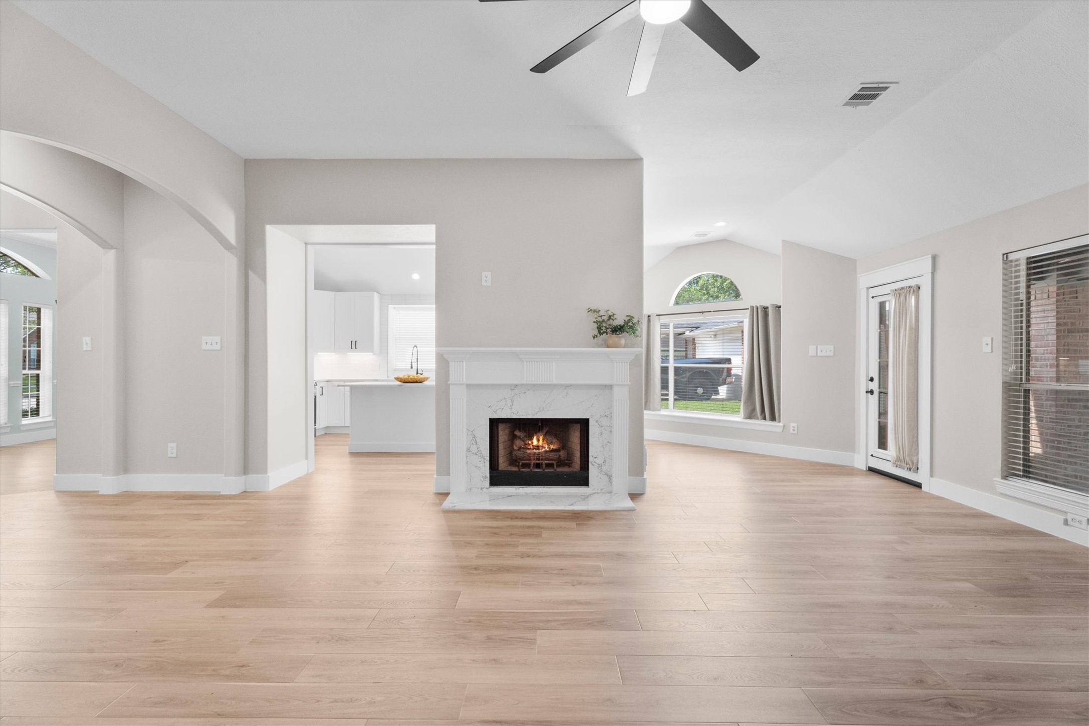 30111 Granum Drive Spring, TX 77386 - Photo 26 of 45 a view of a livingroom with a fireplace and window