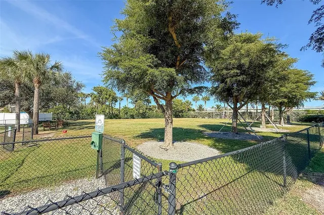 an aerial view of a swimming pool