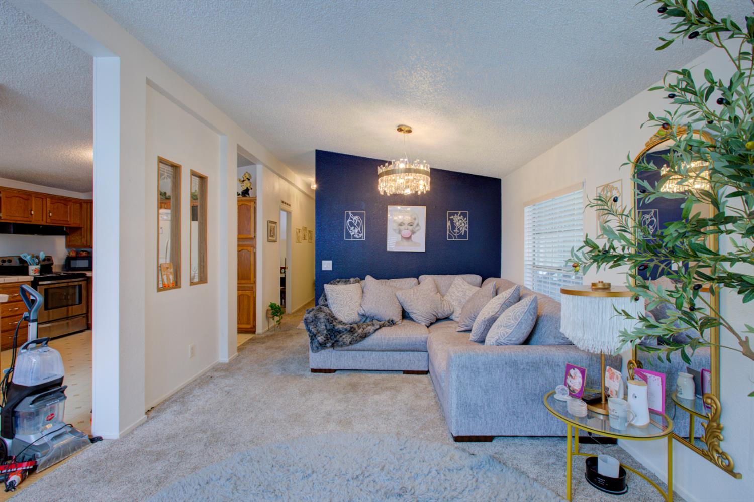 500 North Tully Road, Unit 64 Turlock, CA 95380 - Photo 21 of 38 a living room with furniture and flowers