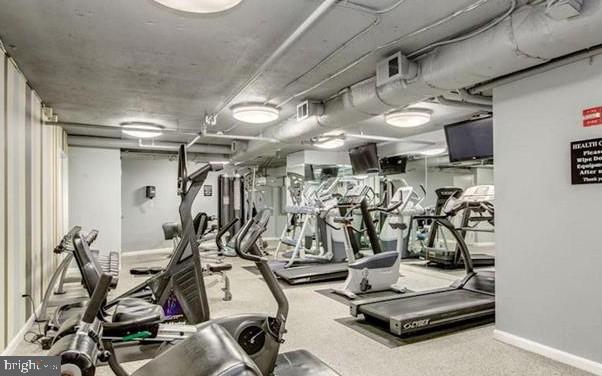 701 Pennsylvania Avenue Northwest, Unit PH2 Washington, DC 20004 - Photo 16 of 19 a view of a room with gym equipment