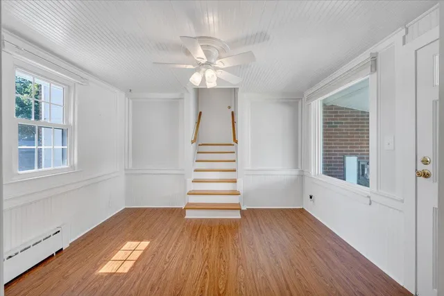 a backyard of a house