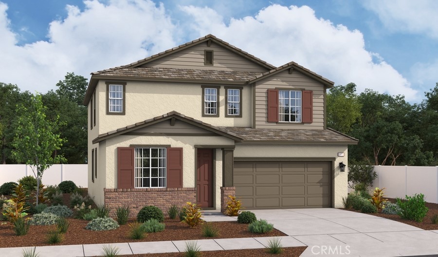 6337 Marion Mountain Hesperia, CA 92345 - Photo 1 of 1 a front view of a house with yard and parking