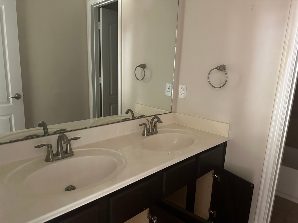 9914 Channel Set Way Rosharon, TX 77583 - Photo 13 of 24 a bathroom with a sink and a mirror