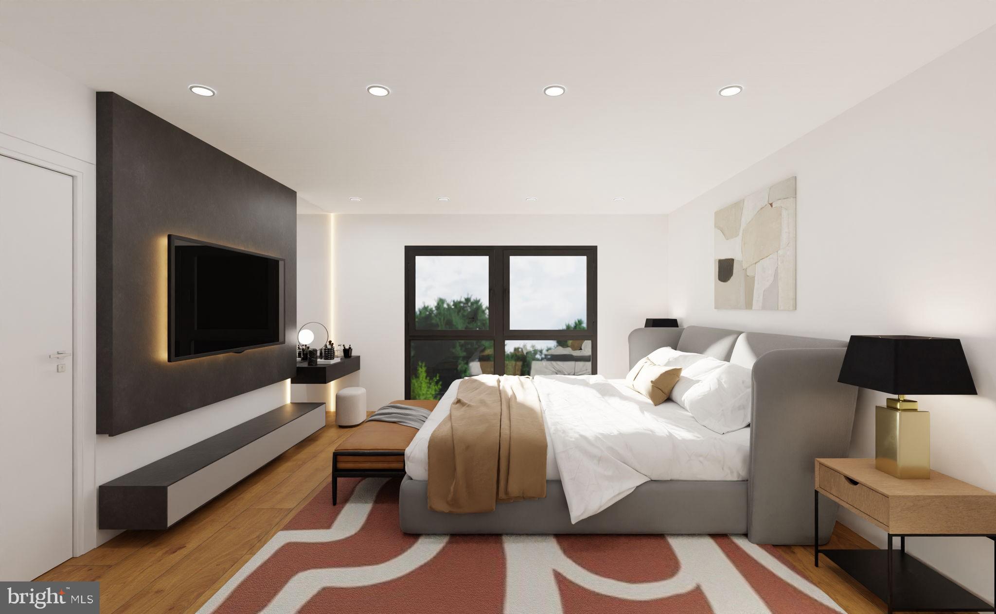 Walker Drive, Unit A104 Warrenton, VA 20186 - Photo 1 of 13 a bedroom with a bed and large window