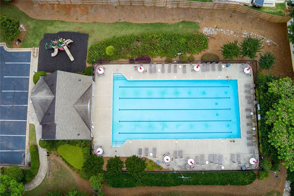 67 Granite Court Dallas, GA 30132 - Photo 24 of 27 an aerial view of a house with a yard
