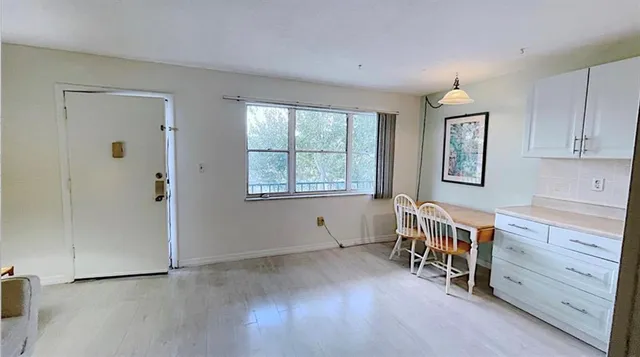 wooden floor and windows in a room