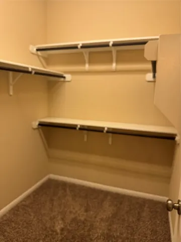 a close view of closet