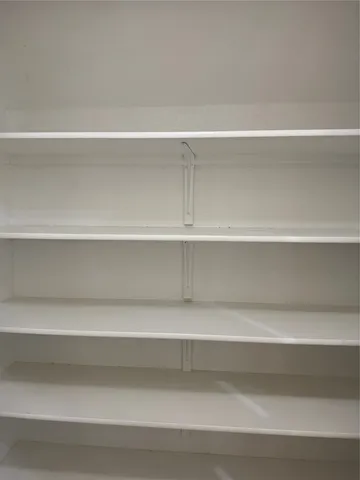 a close view of closet