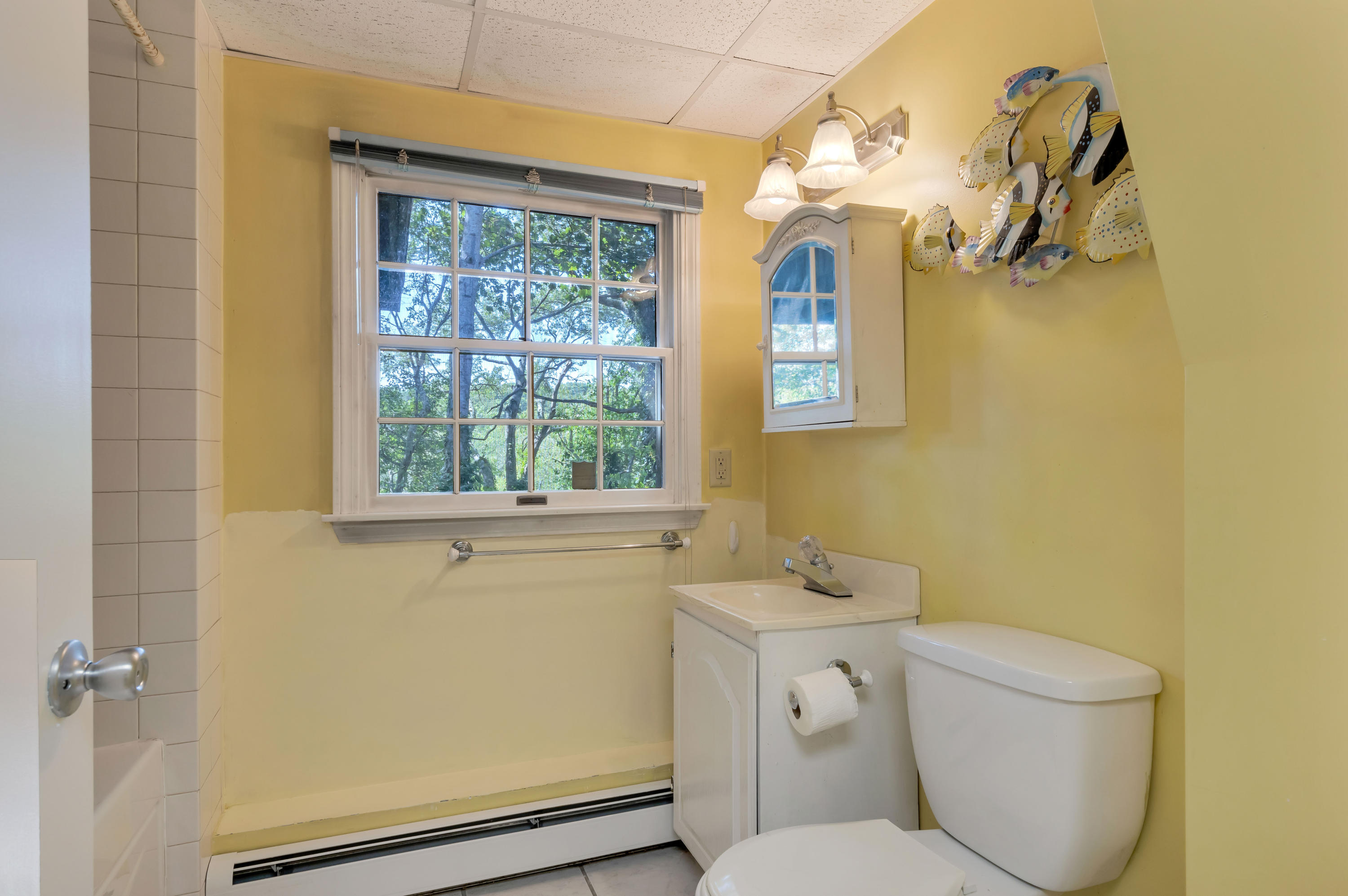 9 Green Pond Road East Falmouth, MA 02536 - Photo 27 of 46 a bathroom with a toilet sink and mirror