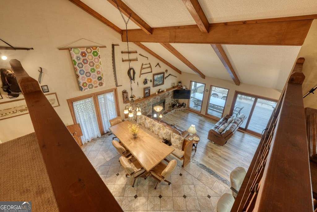 241 Kilpatrick Point Drive, Unit 8 Hayesville, NC 28904 - Photo 28 of 54 a view of a living room with furniture and wooden floor