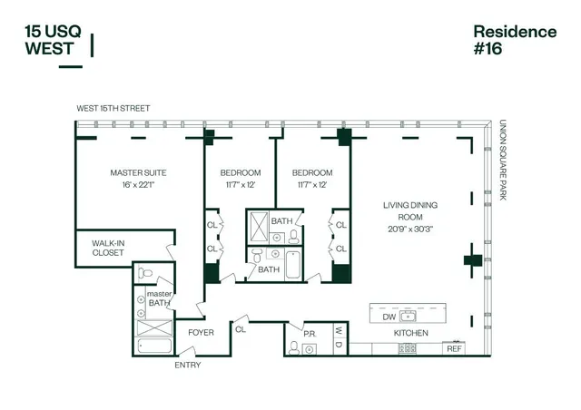 $8,495,000 | 15 Union Square West, Unit 16 | Flatiron