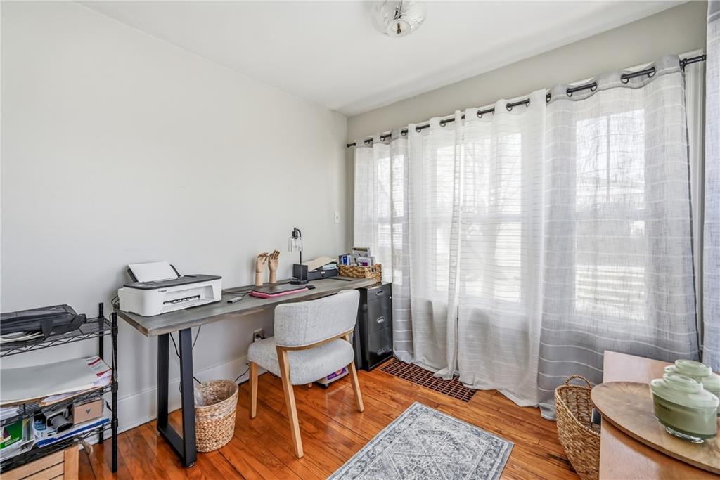 1034 Myrtle Place Sharon, PA 16146 - Photo 8 of 31 a view of a workspace with furniture and a window