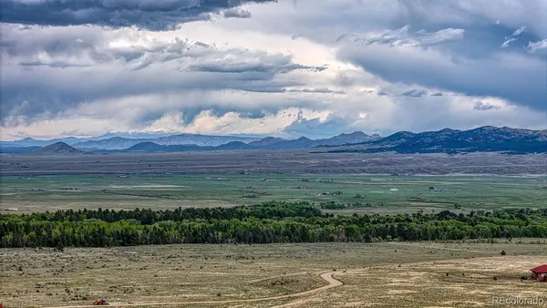 a view of a city with an ocean beach